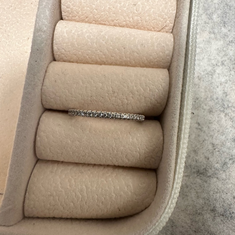 18k white gold Demarco eternity diamond wedding band - Picture 8 of 8